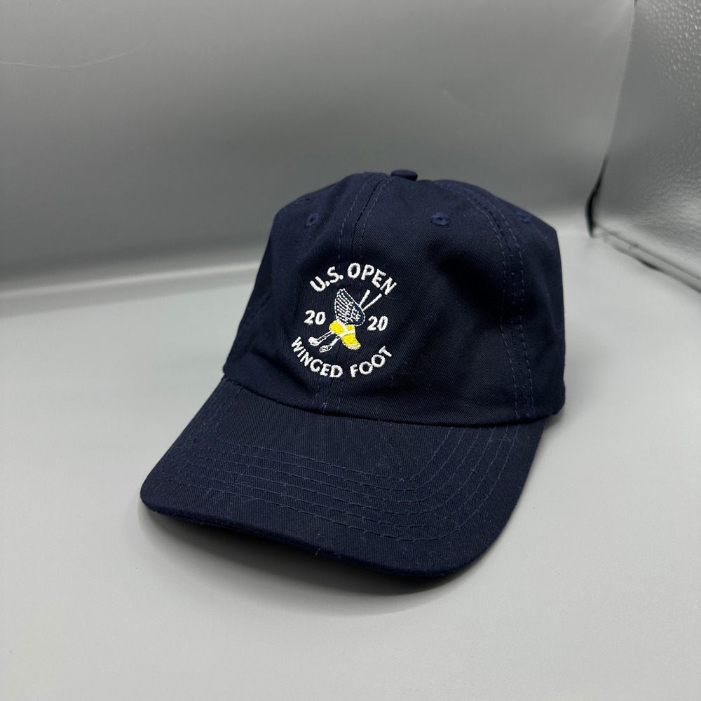 USGA Member 2020 U.S. Open Winged Foot Golf Hat Navy Blue Adjustable Strapback